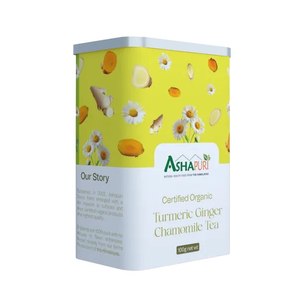 Turmeric Ginger Chamomile Tea (Tin) 100gm